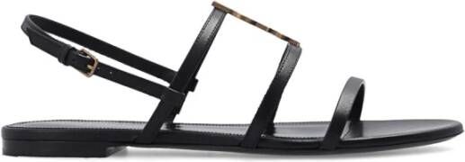 Saint Laurent Stijlvolle Sandalen voor Mannen en Vrouwen Black Dames