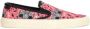 Saint Laurent Radio Print Canvas Slip-On Sneakers - Thumbnail 1