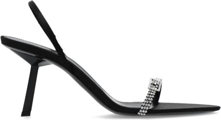 Saint Laurent Rendez-Vous hoge hak sandalen Black Dames