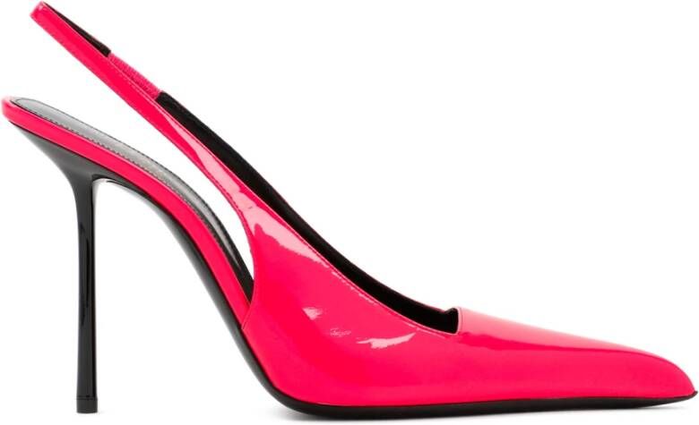 Saint Laurent Roze Paarse Enkellaarsjes