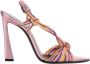 Saint Laurent Roze Hak Sandalen Verhoog Stijl - Thumbnail 1