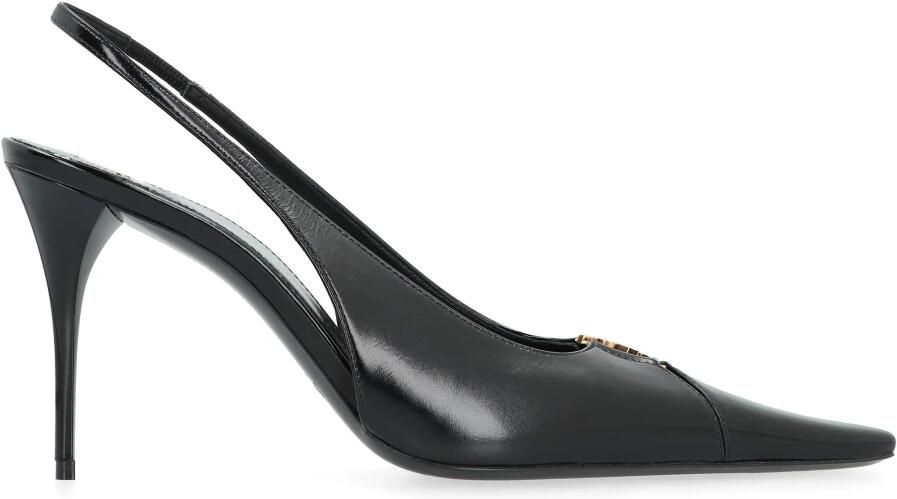 Saint Laurent Babylone Breteuil leren slingback pumps - Foto 2