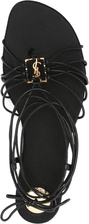 Saint Laurent Babylone Platte Sandalen - Foto 3