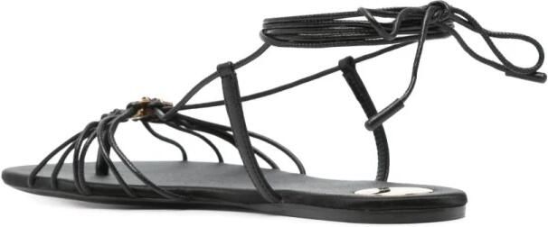 Saint Laurent Babylone Platte Sandalen - Foto 4