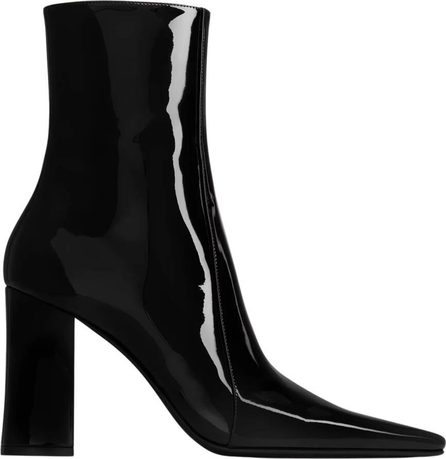 Saint Laurent Booties Halfhoge Hak Leren Zool