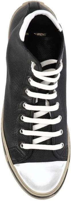 Saint Laurent Zwarte Veterschoenen met Handtekeningdetail Zwart Heren - Foto 2