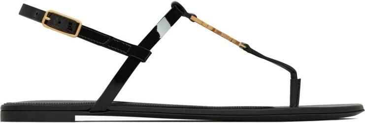 Saint Laurent Cassandra Flat Sandals