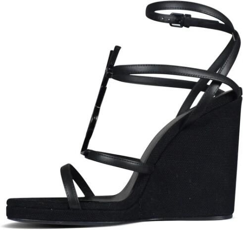 Saint Laurent Cassandra Wedge Espadrilles - Foto 2