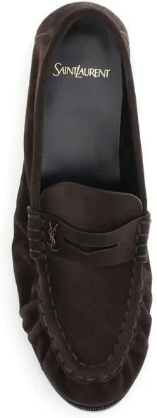 Saint Laurent Bruine Suède Loafers - Foto 2