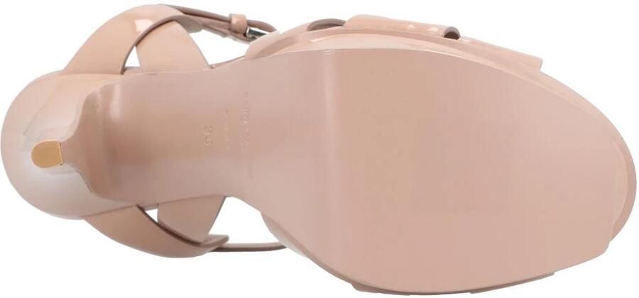 Saint Laurent Chique Plateau Hoge Hak Sandalen - Foto 4