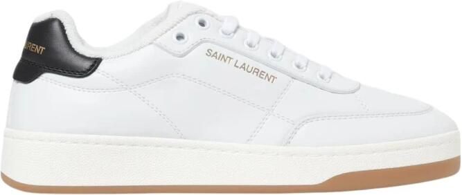 Saint Laurent Court Classic Sl06 Leather Sneakers - Foto 2