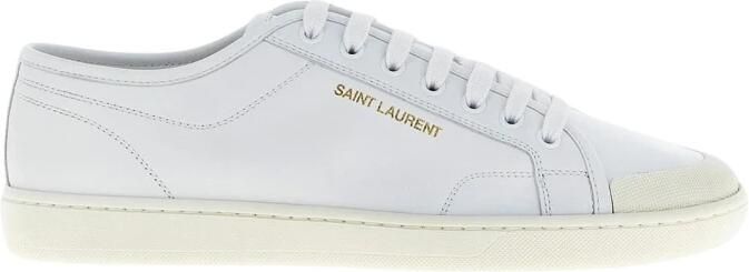 Saint Laurent Witte Veterschoenen met Logo Print - Foto 3