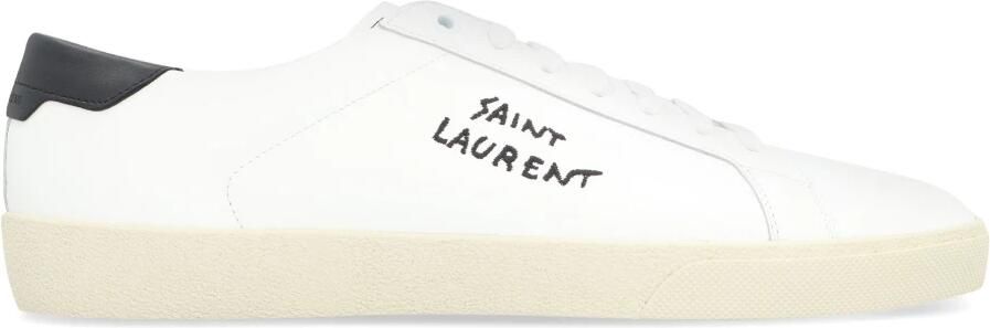 Saint Laurent Court Classic Sl 06 Embroidered Sneakers White Heren - Foto 3