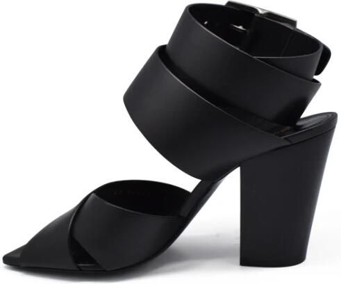 Saint Laurent Cross Strap Sandals - Foto 2