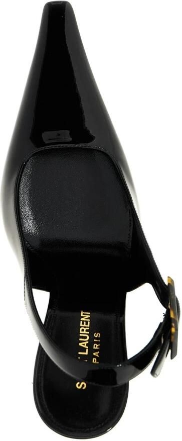 Saint Laurent Elegante Slingback Pump Schoenen Black Dames