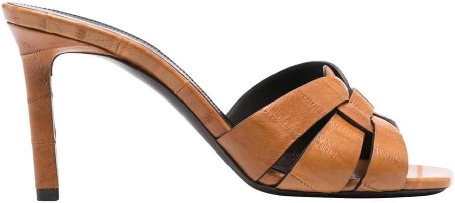 Saint Laurent Elegante Leren Hoge Hak Muiltjes - Foto 2