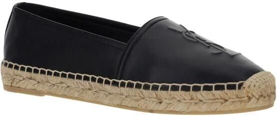 Saint Laurent Espadrilles van lamsvacht met touwdetail