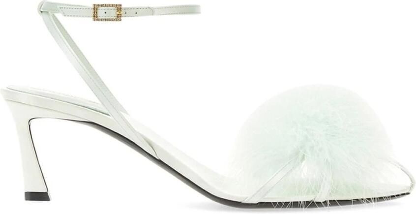 Saint Laurent Fluffy Embellished Sandalen met Enkelbandje en Hak - Foto 2