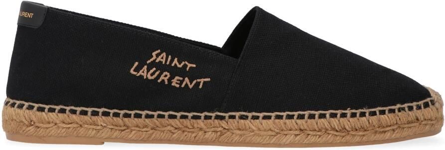 Saint Laurent Zwarte Geborduurde Canvas Espadrilles - Foto 3
