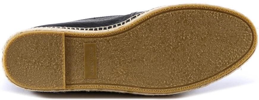 Saint Laurent Geborduurde leren espadrilles Black Heren - Foto 4