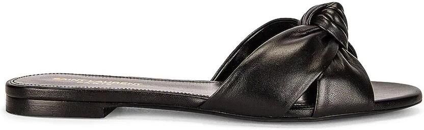 Saint Laurent Kalfsleren Slippers