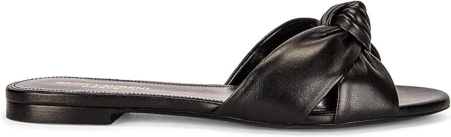 Saint Laurent Leren Slippers