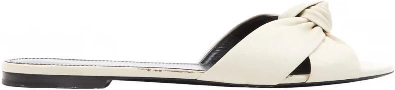Saint Laurent Leren Slippers