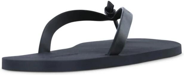 Saint Laurent Leren teenslippers met strikdetail - Foto 2