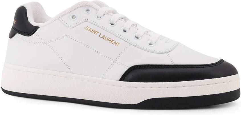 Saint Laurent Logo Print Leren Sneakers Italië
