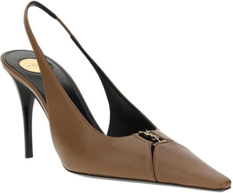 Saint Laurent Metallic Embellished Leather Pumps - Foto 3