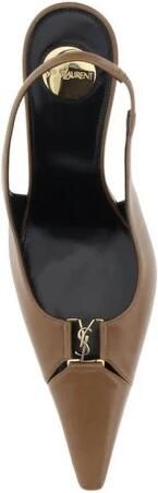 Saint Laurent Metallic Embellished Leather Pumps - Foto 4