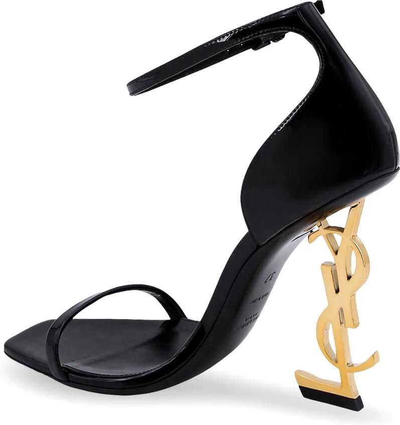 Saint Laurent Opyum Sandalen met Goudkleurig YSL-logo Black Dames - Foto 2