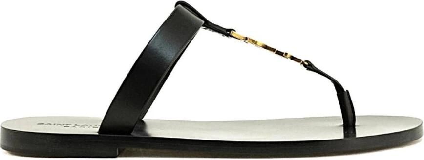 Saint Laurent Cassandre slides Black Heren - Foto 3