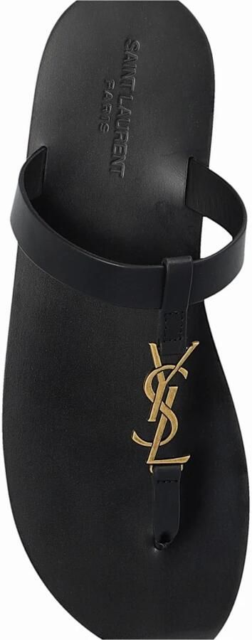 Saint Laurent Cassandre slides Black Heren - Foto 2