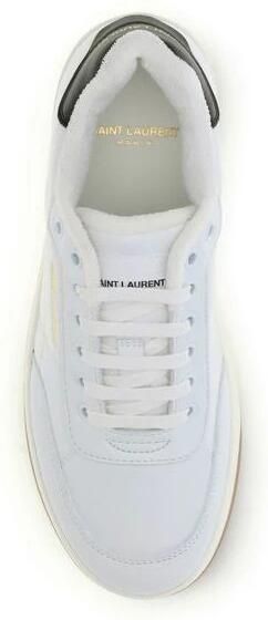 Saint Laurent Witte Leren Veterschoenen - Foto 3