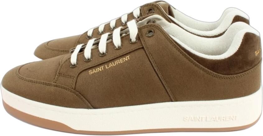 Saint Laurent Groene Heren Sneakers Stijl 757316