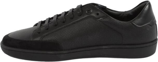 Saint Laurent Sl 10 Lage Top Kalfsleren Sneakers Zwart Heren - Foto 6