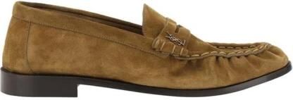 Saint Laurent Suede Penny Loafers
