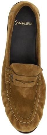 Saint Laurent Suede Penny Loafers - Foto 2