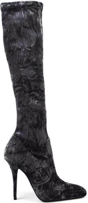 Saint Laurent Talia Velvet Laarzen