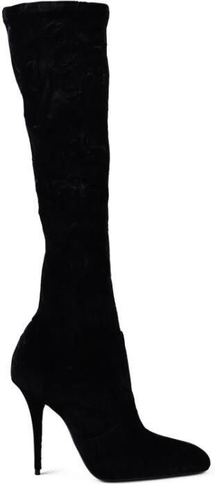 Saint Laurent Talia Velvet Laarzen