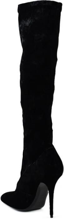 Saint Laurent Talia Velvet Laarzen - Foto 2