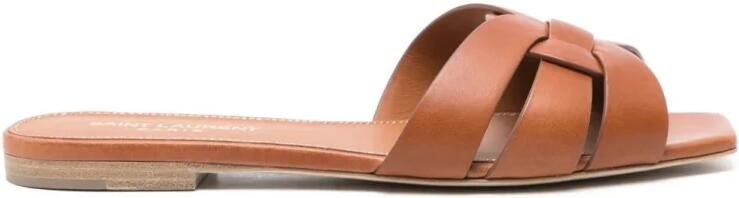 Saint Laurent Tribute slipper van kalfsleer