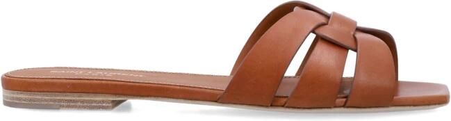 Saint Laurent Tribute slipper van kalfsleer