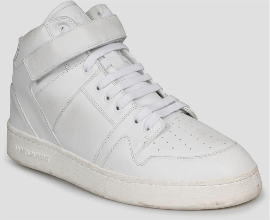 Saint Laurent Worn Leather Lax Sneakers