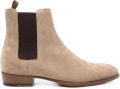 Saint Laurent Wyatt Leren Laarzen - Beige