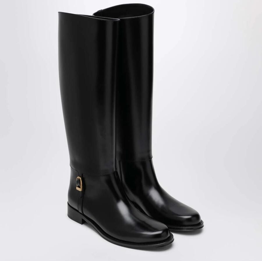Saint Laurent Zwarte Hoge Laarzen