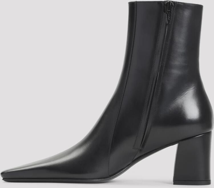 Saint Laurent Zwarte Kalfsleren Rainer Laarzen