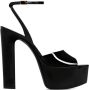 Saint Laurent Jodie Lakleren Plateau Sandalen Black Dames - Thumbnail 4