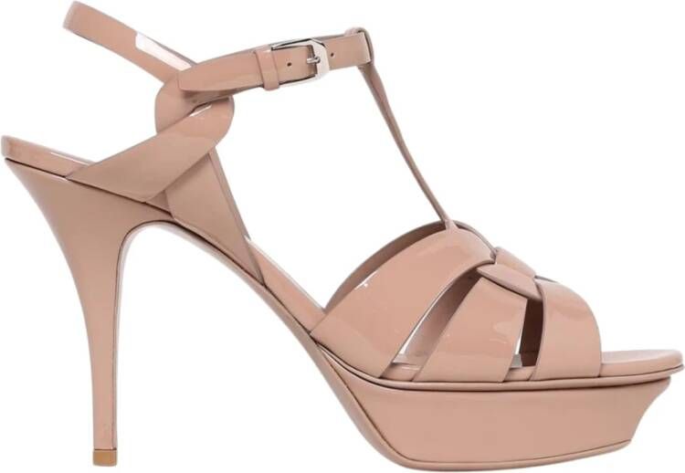 Saint Laurent Sandalen met plateauhak